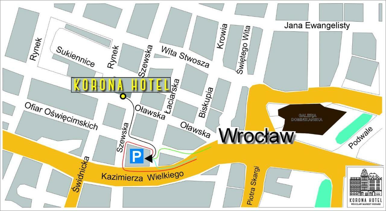 Korona Hotel Wroclaw Market Square Exterior foto